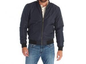 NEW PX lewis sherpa lined bomber jacket in navy